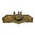 Antique Victorian Rococo Style Heavy Cast Brass Double Inkwell Desk Set With Pen Trays & Letter Slots - Signed R on Base For Sale