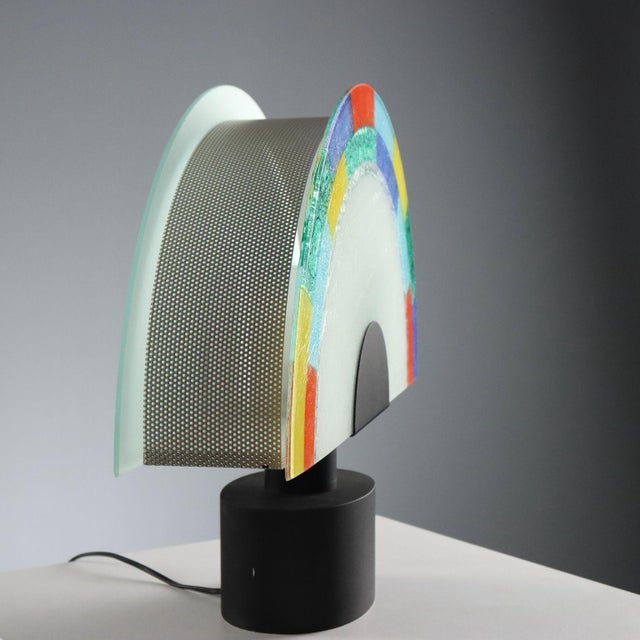 Vintage Murano Glass Table Lamp, 1980s For Sale - Image 9 of 12