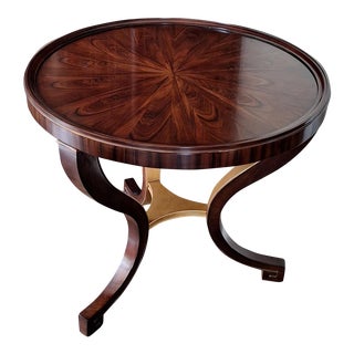 Vintage Art Deco Round Side Table For Sale