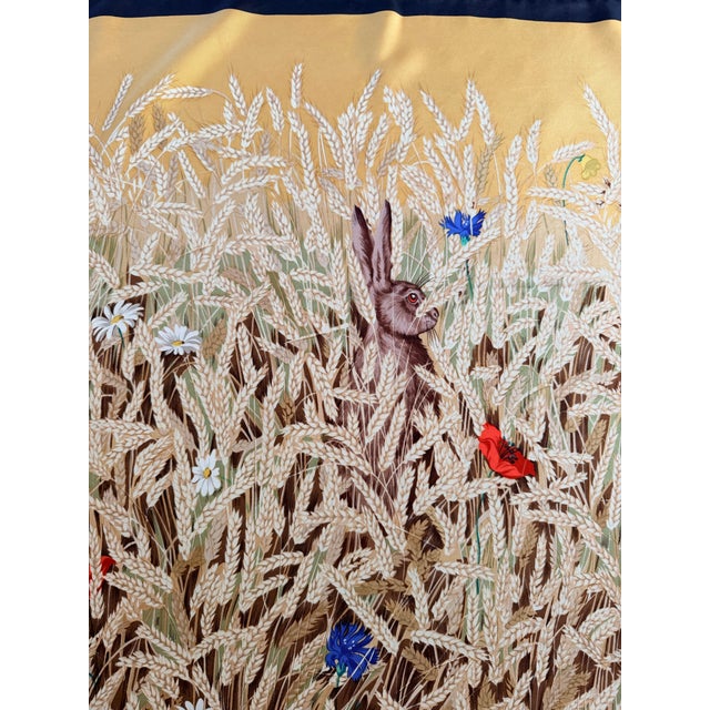 2000 - 2009 Hermès Les Blés Silk Scarf 2006 Designed by Grygkar Hugo For Sale - Image 5 of 12