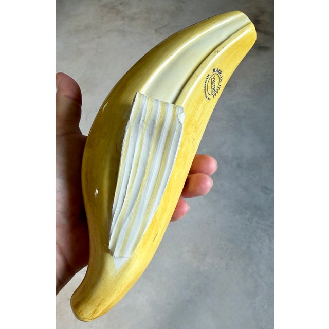 Italian Glazed Ceramic Banana Sculpture (After Warhol) (After Maurizio Cattelan) For Sale - Image 6 of 18