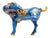 Vintage Chinese Cloisonné Horse Figurine Enamel Brass Statue Blue Red Gold 8.5" For Sale - Image 9 of 15