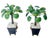 Late 20th Century Vintage Pair Miniature Tole Palm Tree Sculptures For Sale - Image 5 of 10