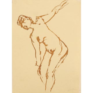 "Dance Movements" Martha Holden Contemporary Ink on Paper Drawing For Sale