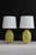 A beautiful pair of citrus lamp. Organic shape art glass that's a blend of vibrant yellow. The translucence of pieces...