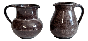 Handmade Ceramic Art Jugs from Serocka, Germany, 1970s, Set of 2