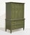 Fresh out of our paint studio, this Mid Century Transitional highboy dresser is newly painted in a rich, earthy olive...