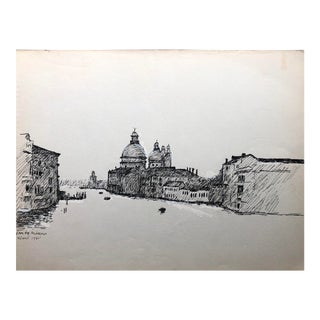 1986 View of Venice by Hayward Cirker For Sale
