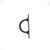 2020s Hand-Forged Wrought Iron Door Pull Handle (Gold Patina) Deep Curved Barn Hardware For Sale - Image 5 of 6