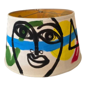 1970s Peter Keil Original Painted Lampshade Sculpture