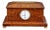 Early 20th Century Burr Yew Desktop Box with Clock, 1920s For Sale