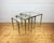 Vintage Hollywood Regency Brass and Glass Nesting Tables, 1950s, Set of 3 For Sale - Image 4 of 11