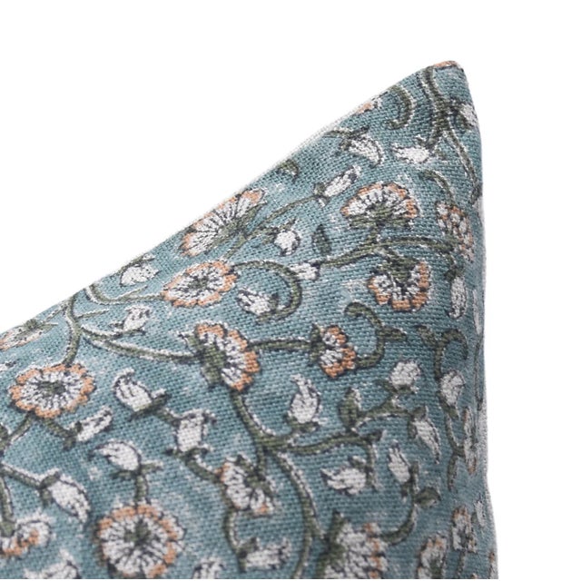 Not Yet Made - Made To Order Throw Pillow Cover Designer Collection of Hand Block Print 26x26 Inch- Himachal For Sale - Image 5 of 5