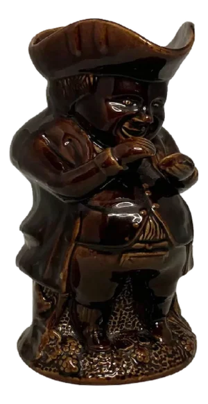 Antique Rockingham Glazed Toby Jug - Snuff Taker Figurine