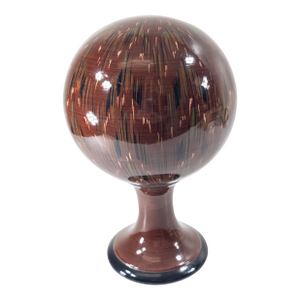 Mid-Century Italian Painted Ceramic Sculptural Wig or Hat Stand