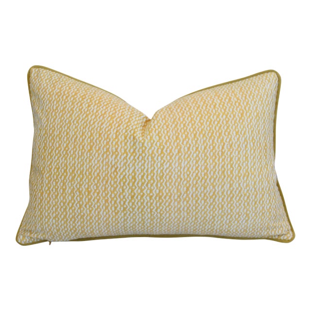 Venetian Italian Mariano Fortuny Tapa Feather/Down Pillow 24" X 17" For Sale