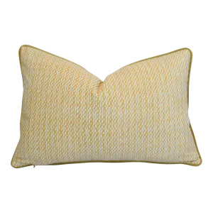 Venetian Italian Mariano Fortuny Tapa Feather/Down Pillow 24" X 17"