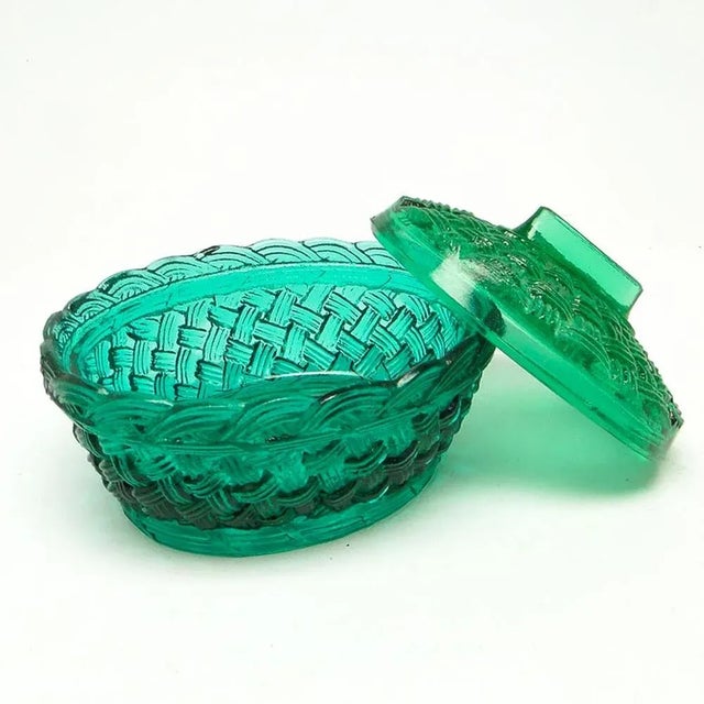 Polish Candyer from Ząbkowice Glasswork, Poland, 1950s For Sale - Image 12 of 13