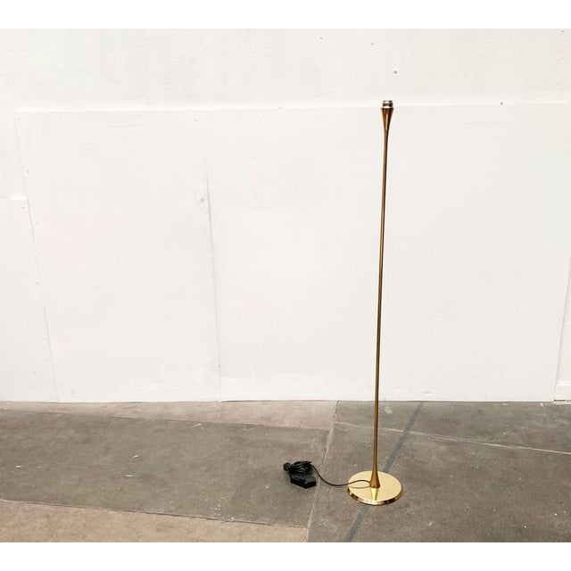 Vintage Hollywood Regency Style Model Lonea Floor Lamp in Brass by Florian Schulz For Sale - Image 12 of 17