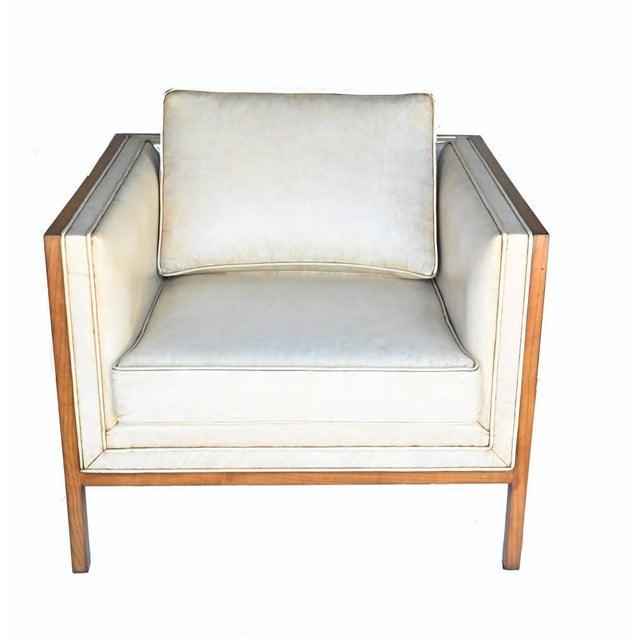 Art Deco Club Chair in Walnut For Sale - Image 6 of 6