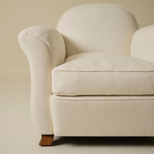 1930s French Art Deco Club Chairs, a Pair For Sale - Image 9 of 10
