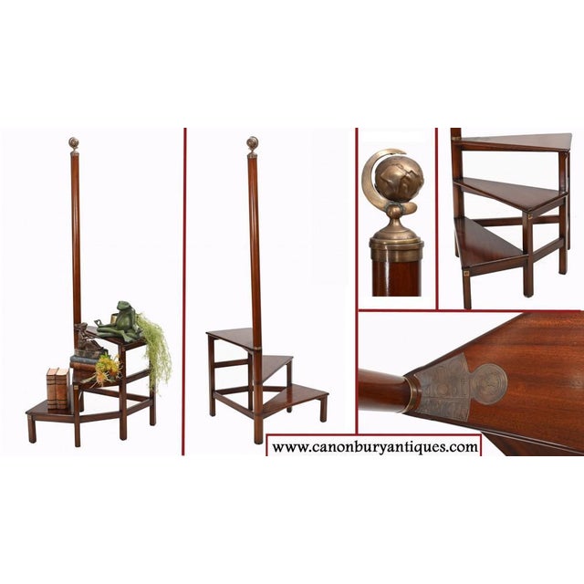Regency Library Steps in Mahogany, Set of 2 For Sale - Image 5 of 9
