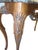 Gemstone Late 20th Century Sherrill Made in Italy Carved Wood & Marble Console Table For Sale - Image 7 of 10