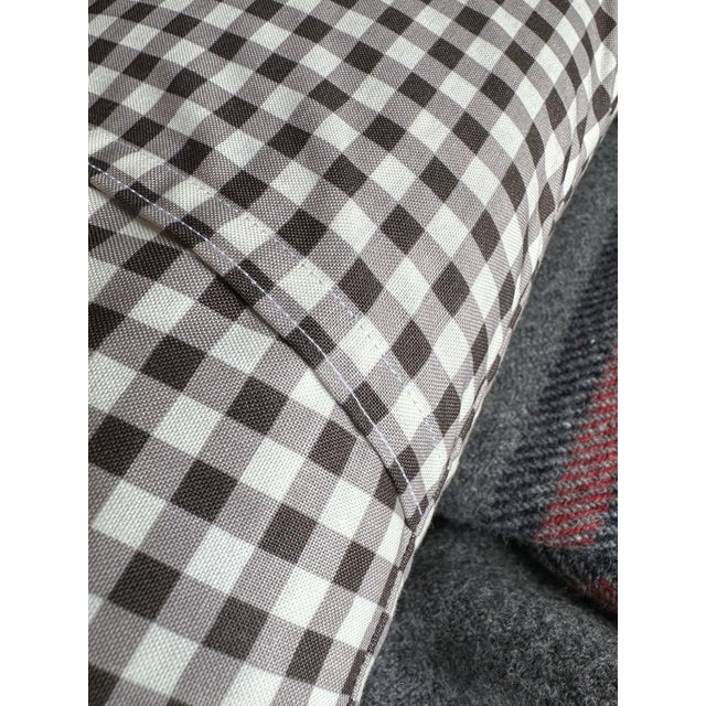 Massachusetts Plymouth Vintage Pennant on New Woven Throw Pillow For Sale - Image 4 of 4