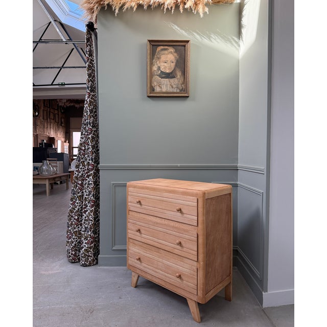 Vintage Beechwood Chest of Drawers, 1950s For Sale - Image 3 of 13