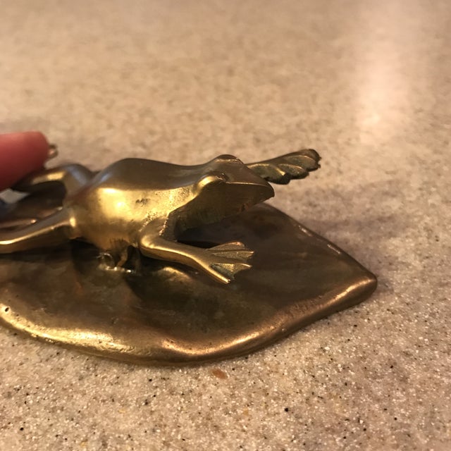 Vintage Brass Frog Paper Clip Chairish