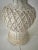 Shabby Chic Vintage Wicker Table Lamp For Sale - Image 3 of 5