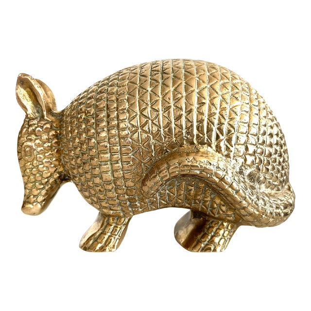 Large Vintage Brass Armadillo Chairish