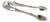 Antique Victorian Sterling Silver Shell and Floral Sugar Tongs by John Wilkie, 1849 For Sale