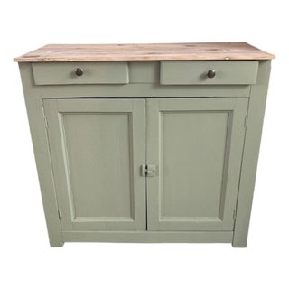 Vintage Green Country Buffet, 1940s For Sale