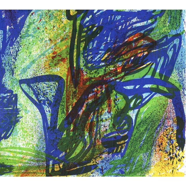 1986 Peter Nyborg 'Untitled' Contemporary Denmark Offset Lithograph For Sale - Image 4 of 5