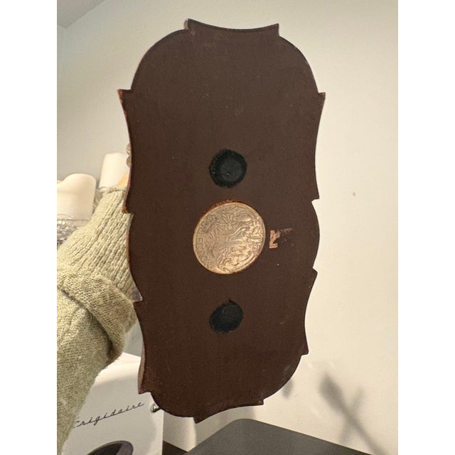 Candlestick Candle Holder Metal & Wood Base Mother Child Tree Sp c.2000 For Sale In Los Angeles - Image 6 of 10