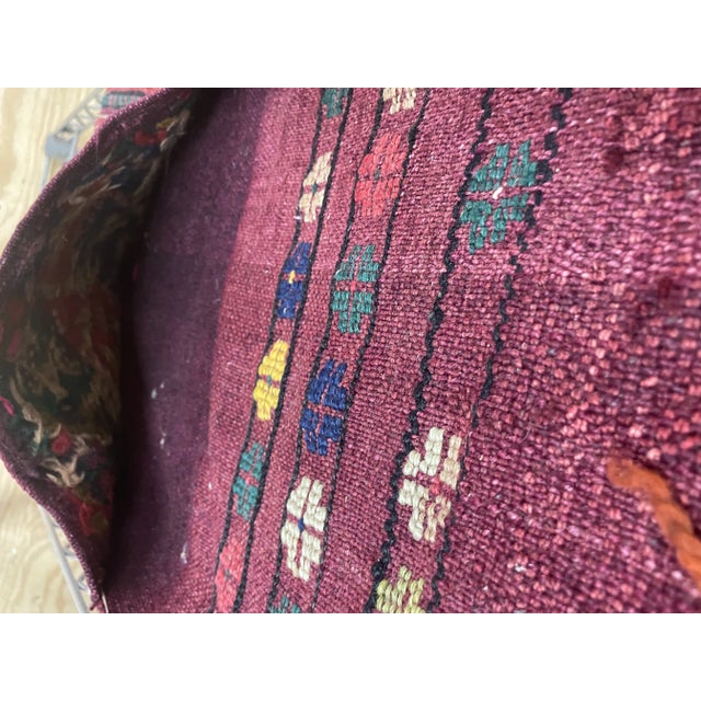 Antique Tribal Storage Bag (Khorjin Face), 16" X 40" For Sale - Image 4 of 10