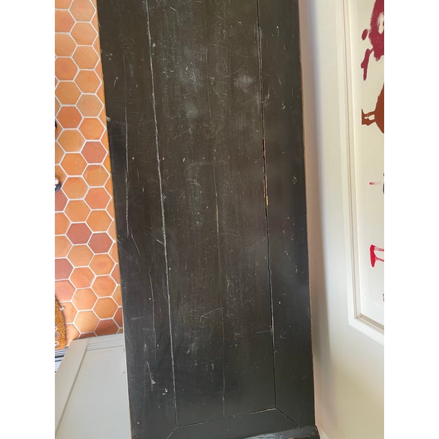 Vintage Chinese Black Lacquered Altar Console Table For Sale - Image 4 of 9