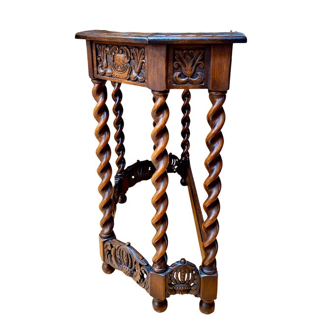Irving & Casson A Pair of Early 20th-Century Jacobean Revival Entryway Tables by Irving & Casson For Sale - Image 4 of 11