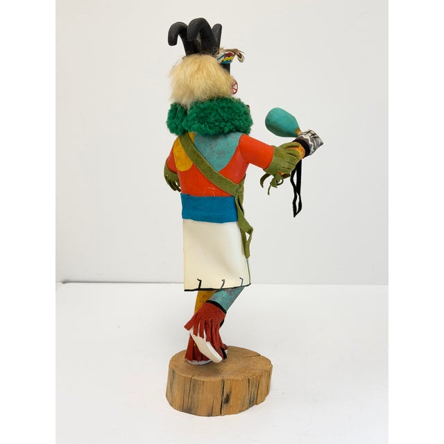 Vintage Antelope Hopi Kachina Doll Signed f.g., 12.5" Tall For Sale - Image 4 of 9