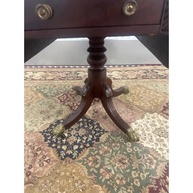 1910s Antique Drop Leaf One Door Side Table For Sale - Image 9 of 9