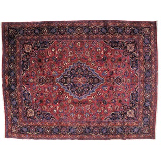 1970s Vintage Persian Khorassan Rug - 9′9″ × 12′9″ For Sale
