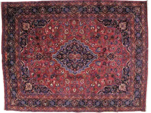 1970s Vintage Persian Khorassan Rug - 9′9″ × 12′9″