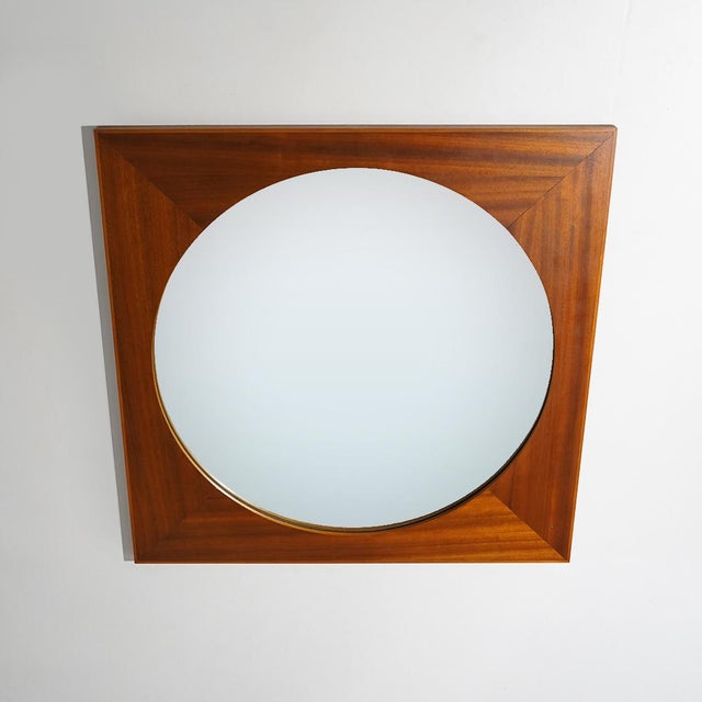 Vitnage Teak Wall Mirror, 1960s For Sale - Image 6 of 11