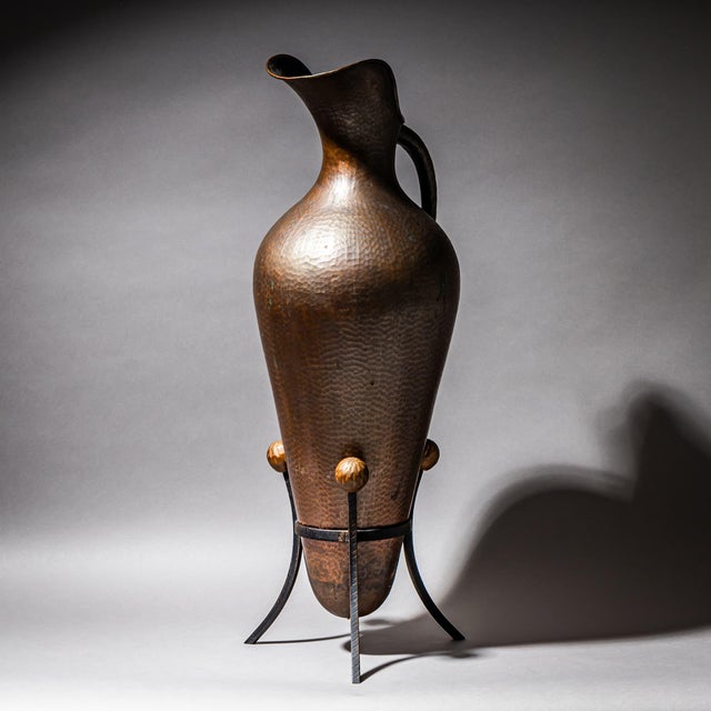 Vintage Italian Copper Vessel, 1970s For Sale - Image 3 of 9