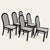 Set of Six Italian Postmodern Dining Chairs – Black Lacquer and Solid Wood, 1980s For Sale - Image 9 of 18