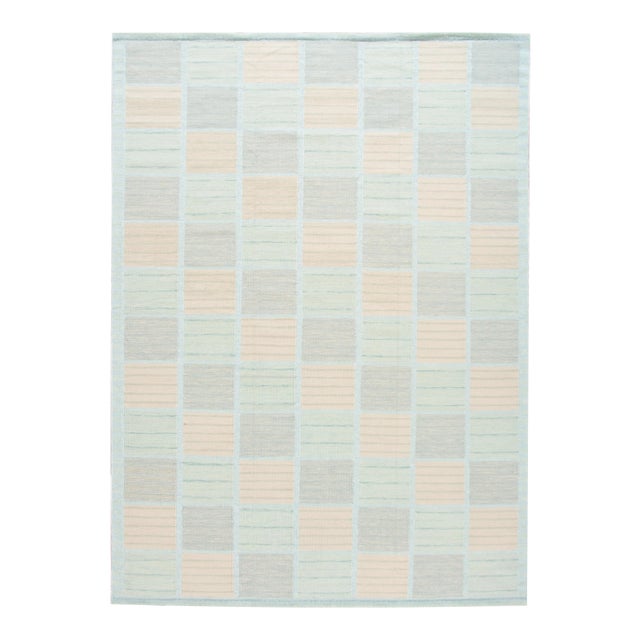 21st Century Pastel Modern Swedish Style Rug For Sale