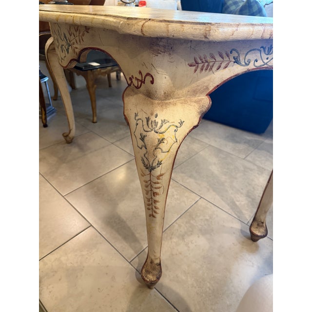 Italian Hand Painted Console Table in the Florentine Style For Sale - Image 11 of 18