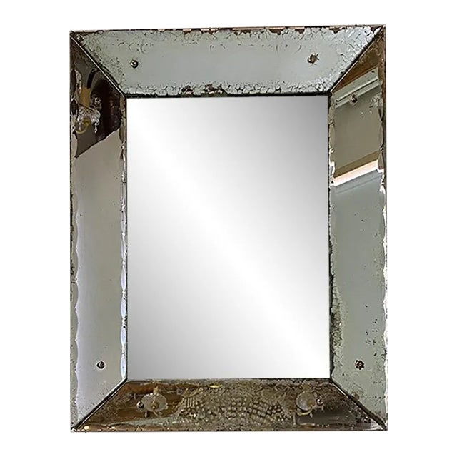 Antique Mercury Glass Mirror, 19th Century For Sale
