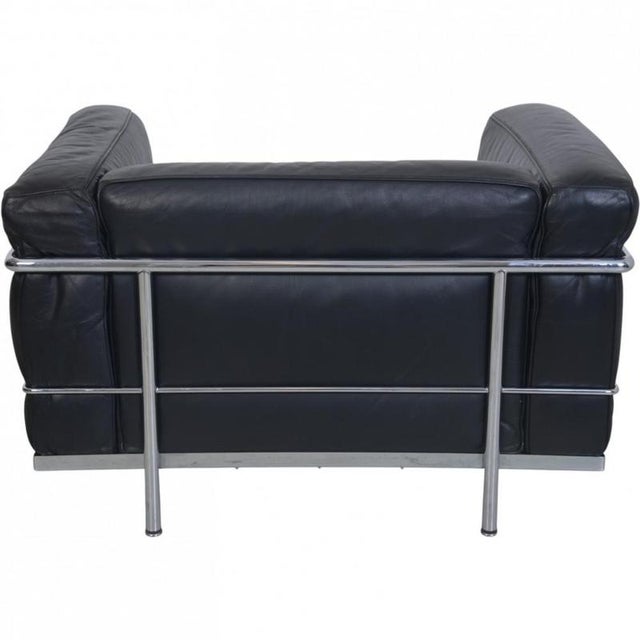 LC3 Chair in Black Leather by Le Corbusier, 2000s For Sale - Image 10 of 18